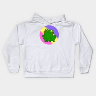 LGBTQ+ Pansexual Pride Frog Design Kids Hoodie